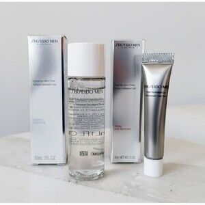 2PC Shiseido MEN Revitalizer Eye cream 5ml + Hydrating Lotion 30 ml Travel size